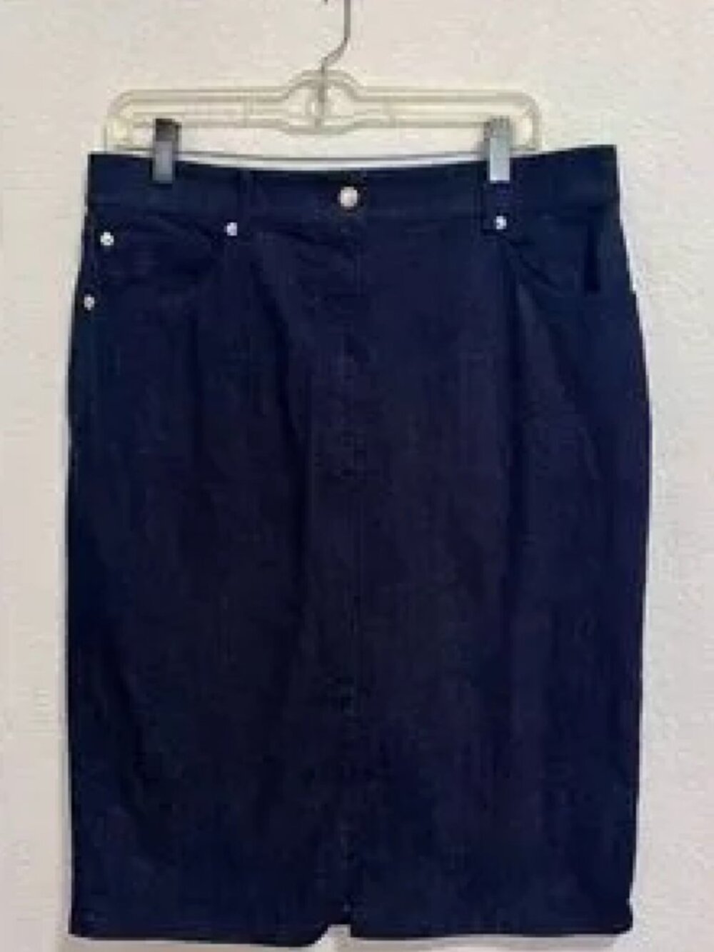 St. John dark denim skirt